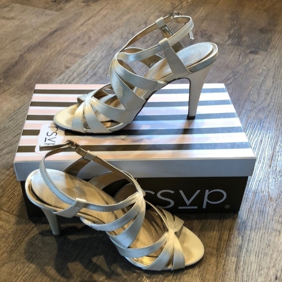 RSVP Champagne Dress Heel Sandals - Picture 5 of 8